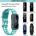 thumbnail image 1 of Paquete de 2 bandas de reloj de silicona compatibles con Fitbit Inspir, 1 of 2