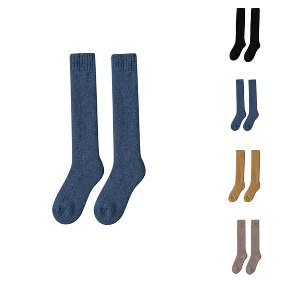 Women’s Wool Thermal Knee High Socks – Thick Terry Inside, Anti-Cold Compression Socks for Women, Ideal for Outdoor or Home Use in Cold Weather