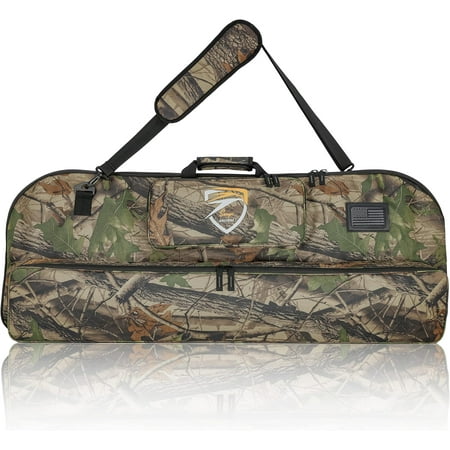 Compound Bow Case with Molle System - Neoprene Bow String Protection & Padded Shoulder Sling - Soft Carrying Case for Archery Accessories and Equipment