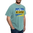 thumbnail image 4 of CafePress - We Support Ukraine T Shirt - Mens Comfort Colors Shirt, 4 of 5
