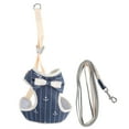 thumbnail image 2 of Harnais et Laisse pour Chat, Accessoires pour Chat Gilet de Marche Respirant avec Sangle Réglable, 2 of 8