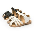 thumbnail image 3 of HsdsBebe Toddler Girls Sandals PU leather Flower-Knot Shoes for Little Kids, 3 of 9