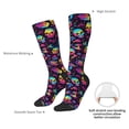 thumbnail image 4 of Naloa Skull mushroom rainbow color Thigh High Socks Extra Long Stretchy Sock Women Over Knee High Opaque Stocking Daily Wear, 4 of 6