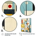 thumbnail image 3 of Designart "Mod Geometrics Colorful Mid Century Precision I" Abstract Floater Framed Canvas Wall Art, 3 of 7