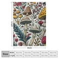 thumbnail image 4 of Shiartex  Cute Mushroom Blanket Colorful Wild Plants and Fungus Design Throw Blankets Gifts for Kids Adults Lightweight Soft  Cozy for Sofa Couch Bed Chair Room Birthday Decor White, 4 of 6