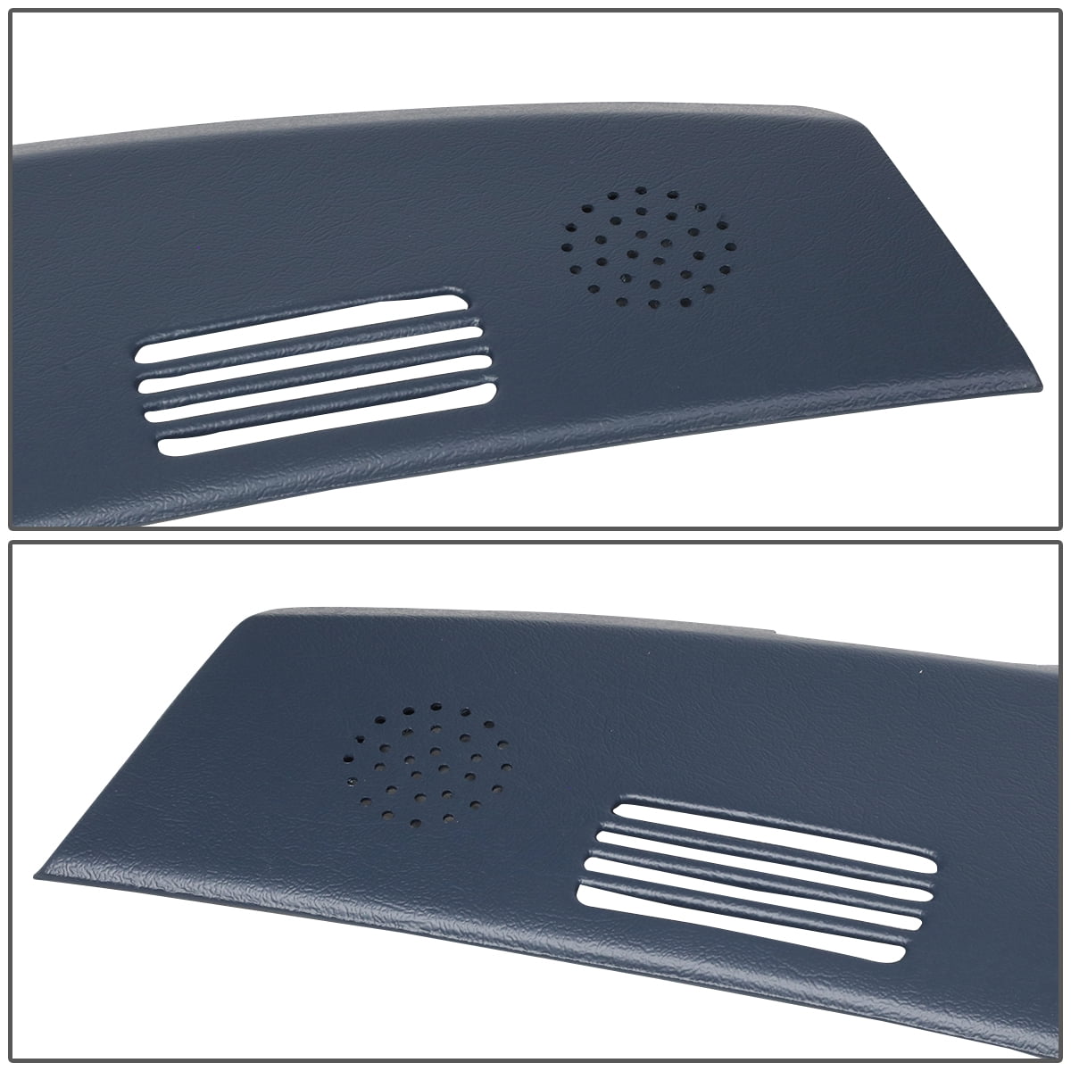 DNA Motoring For 02-05 Dodge Ram 1500 2500 3500 Defrost Dash Vent Grille Cover Overlay Blue