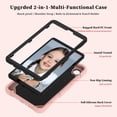 thumbnail image 2 of FJLBDE Case for Samsung Galaxy Tab A11 / Tab A9 8.7 Inch 2025/2023 with Butterfly Stand, Shockproof Protective Tablet Cover with Shoulder Strap for Kids Girls, Pink, 2 of 5