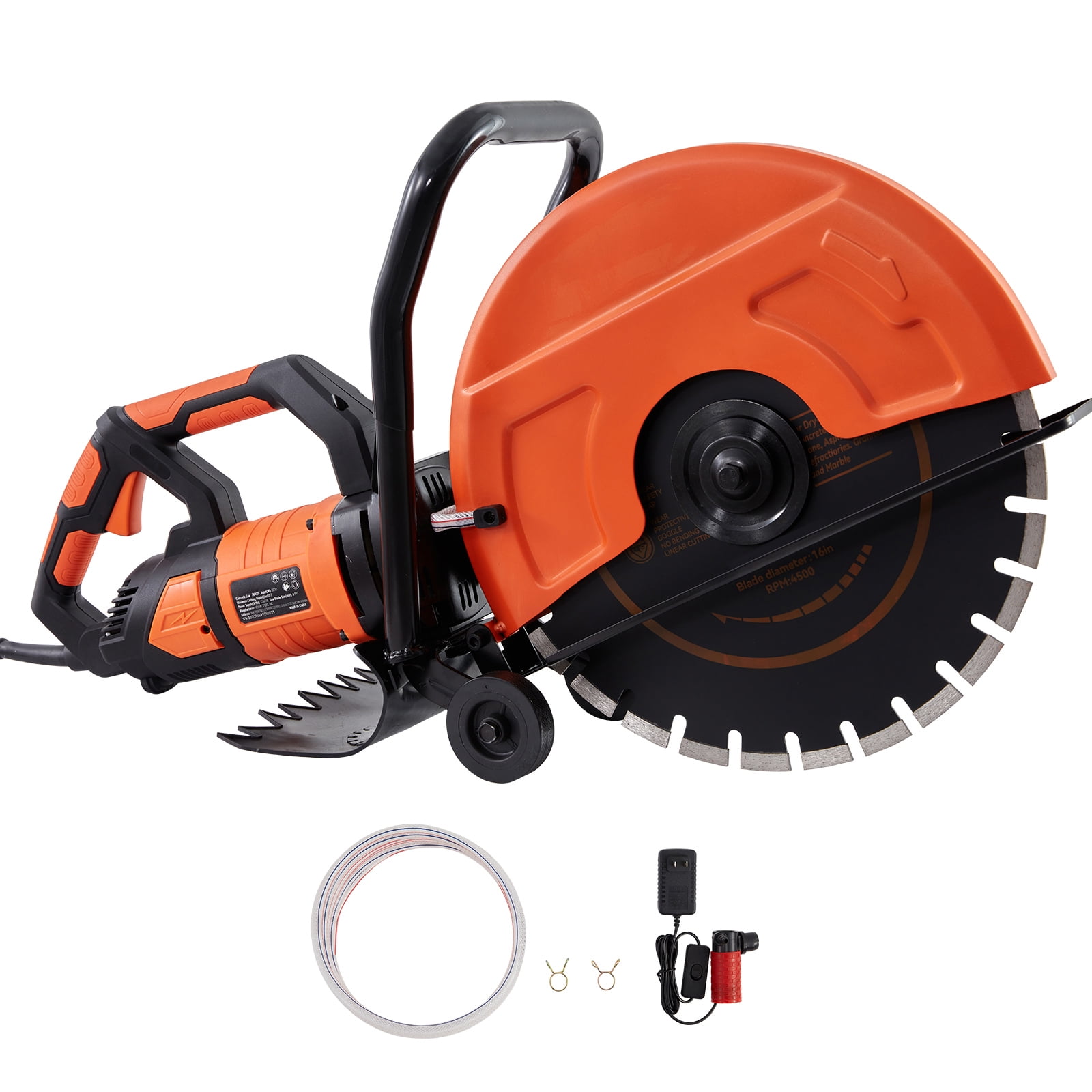 SKYSHALO 3200W 120V, 16'' Electric Concrete Power Saw, 3600 RPM
