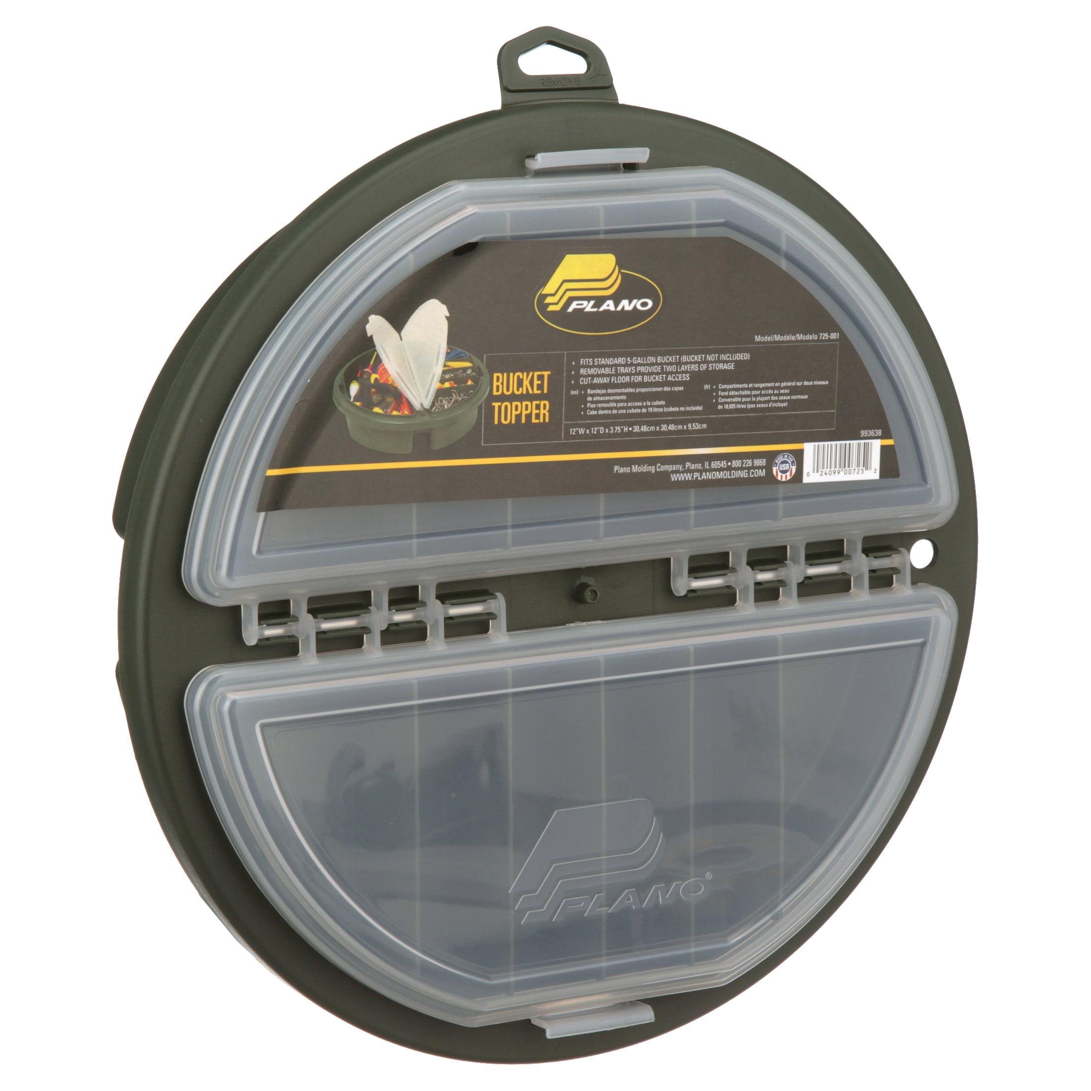 Plano Bucket Topper, Bait Storage, 5 gal Bucket