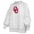 thumbnail image 4 of Women's Pressbox  Heather Gray Oklahoma Sooners Reversible Sweatshirt, 4 of 5