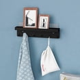 thumbnail image 2 of SZTXJ 6 Hooks, Wall Decor Key Holder, Stainless Steel Key Holder, Wall Key Organizer and Mail Organizer (Black), 2 of 5
