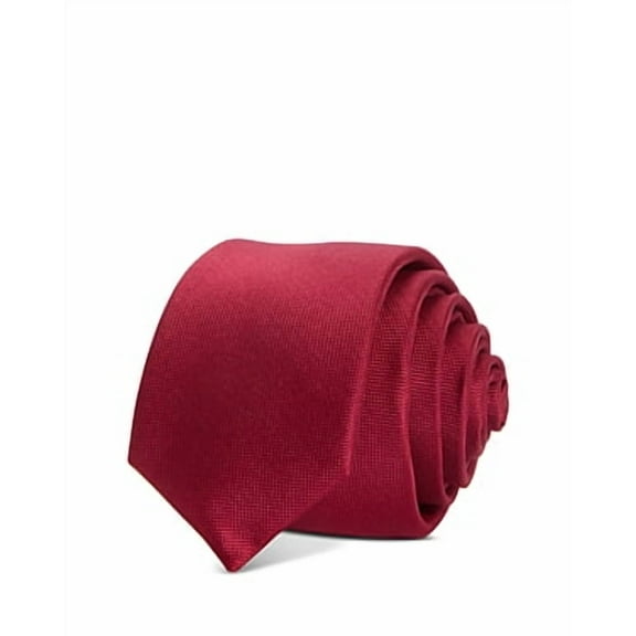 The Men's Store  Solid Silk Skinny Tie Blue Necktie