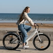 COLORWAY 26 Electric Bike for Woman, 500W Powerful Motor, 36V 12AH Removable Battery E Bike, Max. Speed 19.9MPH Electric Bicycle UL2849