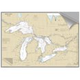 thumbnail image 1 of Great Lakes Decorative Nautical Chart, 1 of 4