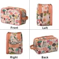 thumbnail image 2 of Toiletries Bag,Dogs with Pioneer Flower Mens Womens Toiletry Bag Bathroom Bag,Waterproof Toiletry Travel Bag Dopp Kit Shaving Bag 11x6.3x5.1 Inch, 2 of 5