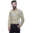 thumbnail image 4 of BESTMAN CottonÂ&nbsp;ShirtsÂ&nbsp;For Men Long Sleeve Printed Slim Casual Shirt, 4 of 5