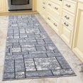 thumbnail image 3 of Ottomanson Ottohome Collection Non-Slip Rubberback Boxes Design Indoor Rug, 3 of 7