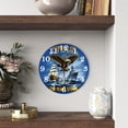 thumbnail image 3 of 12 Inch Patriotic Wall Clock, USA 250th Anniversary Wooden Round Wall Clocks with Silent Non-Ticking Quartz Movement, Battery Operated, Art Decor Hanging Clock for Kitchen, Bedroom, Living Room, 3 of 9