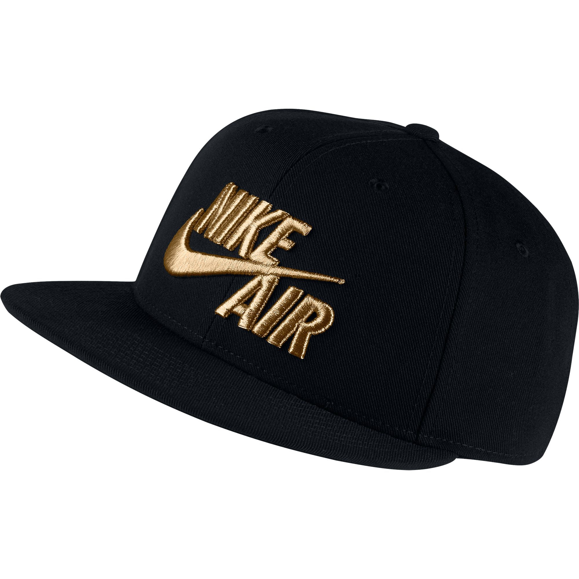 Cerco Parcial Mansedumbre Nike Air True Snapback Men's Hat Black/Metallic Gold 805063-011 -  Walmart.com