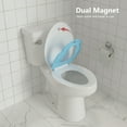 thumbnail image 5 of Toilet Seat with Toddler Potty Training Seat Built-In, for Both Child & Adult, Potty Training Seat, No Wiggle and Easy to Install, 19" Elongated Detachable Toddler Seat for Longtime Usage, Blue, 5 of 7