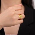 thumbnail image 2 of Jerusalem Cross Ring for Women Jerusalem Crusader Ring for Men Jerusalem Medal Greek Medieval Christian Religious Jewelry Baptism Gift, 2 of 7