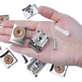 thumbnail image 2 of Soporte de montaje para espejo de pared, soporte para espejo, clip de montaje para espejo ajustable montado en la pared, para espejos de pared en baños y guardarropas, 8 piezas Sincero Electrónica, 2 of 5