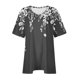 thumbnail image 2 of Camiseta de Manga Corta de Cuello en V Sólido Casual, Camisetas de Manga Corta para las Mujeres, 2 of 4