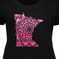 thumbnail image 4 of Inktastic Minnesota Silhouette Mandala Women's Plus Size T-Shirt, 4 of 5
