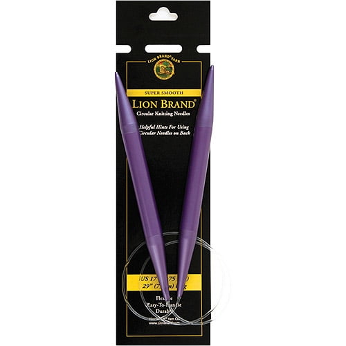 Lion Brand Circular Knitting Needles, 29", Size 17, Purple Walmart