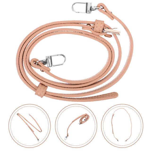 unbranded Correa Para Bolso De Hombro Ajustable En Cuero Marrón Claro Con Hebillas Para Cambio Fácil