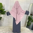 thumbnail image 1 of Chapeau Froissé Uni pour Femmes avec Hijab Ethnique Musulman, 1 of 4