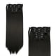 thumbnail image 5 of Extensión de Cabello sintético de moda con clip 24 pulgadas color negro, 5 of 12