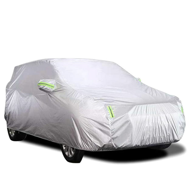 Housse de Voiture Housses Intégrales pour Berline avec Bande Réfléchissante Protection Solaire Anti-Poussière Résistante aux Rayures Universelle m