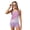 Purple Gradient Mermaid Scales, variant on COEQINE Two Piece Taniki Swimsuit for Girls, Round Neck Top with Shorts Racerback Swimwear with Chest Pad, 4th of July Bathing Suit for 6-7 Year Olds, Easy Care, American Flag Firework