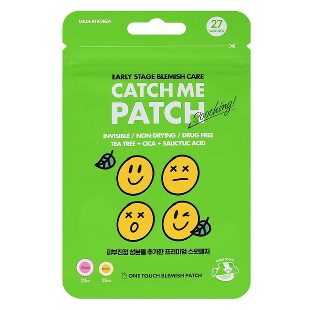 Parche Anti acné Catch me Patch Toque Calmante Invisible 27 piezas
