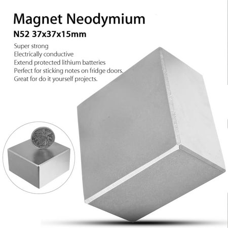 1.5''x1.5''x1/5'' N52 Block Cuboid Square Super Strong MRO & Industrial Supply Magnet Rare Earth