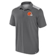 thumbnail image 2 of Men's Fanatics Gray Cleveland Browns Long Shot Polo, 2 of 3