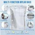 thumbnail image 3 of 100 Pack Mylar Bags for Food Storage with 100x300cc Oxygen Absorbers - 9 Mil 10"x14", 9Mil 6"x9", 9Mil 4.3"x6.3" - Resealable Bags for Packaging Products & k Food Grade Bag for Storage, 3 of 4