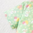 thumbnail image 5 of HCNTES Toddler Boys Outfit Sets Boy Short Sleeve Easter Cartoon Rabbit Prints T Shirt Shorts Set Toddler Gentleman Outfit, 5 of 9