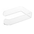 thumbnail image 2 of Guardoinrt Paper Holder Acrylic Bathroom Self-adhesive Organizer Rack Punchless Hanger with Stickers Household Modern Roll Transparent 1Set, 2 of 6