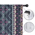 thumbnail image 4 of Blackout Kids Curtains,Boho Bohemia Geometric Line Art Childrens Insulated Curtains Set Of 2,Bedroom Essentials,Toddler Room Decor 52"x63"(132x160cm), 4 of 4