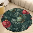 thumbnail image 6 of Christmas Balls Colorful Round Carpet Circle Rug Outdoor Patio Area Rug Washable Large Area Rugs Hallway Room Decor Fitness Mats, 6 of 8