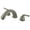 Brushed Nickel, variant on Kingston Brass KC364 Magellan Two-Handle Deck Mount Roman Tub Faucet, Polished Chrome/Polished Brass