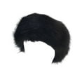 thumbnail image 2 of Minnieouse Manténgase a la moda y abrigado con una diadema de piel ligera para mujer Diadema de piel sintética Accesorio para el cabello negro, 2 of 6