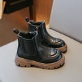 thumbnail image 2 of PEASKJP Kids Waterproof Boots Waterproof Printed Rubber Boots, Black 35, 2 of 3