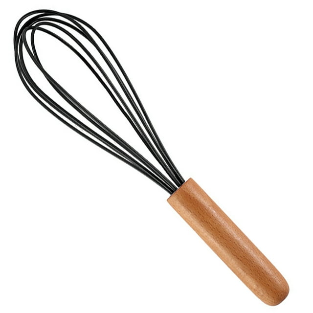 Fouet de Cuisson en Fil de Silicone Premium, Batteur à Œufs en Acier Inoxydable, Mélangeur d'Œufs Coloré, Outils de Cuisson 10 Pouces
