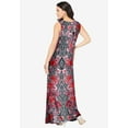 thumbnail image 2 of Roaman's Women's Plus Size Plus Size Sleeveless Crew Neck Maxi Dress, 2 of 4