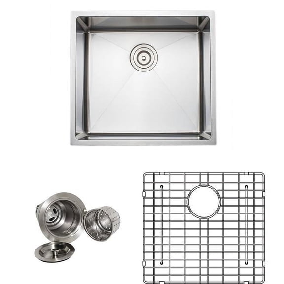 WELLS SINKWARE Chef's Series 21'' L x 19'' W Undermount Kitchen Sink