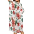 thumbnail image 4 of HELLHERO Mexican Tropical Floral Kimono Swimsuit Cover Up - Lightweight Breathable Beach Cardigan for Women's Summer Vacation & Pool Party, 4 of 6