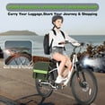 thumbnail image 5 of Elifine 26" 500W Electric Bike for Adults, 48V 7.8Ah Battery City Ebike Adult, Cruise Control Mode, Low-Step Thru Hybrid Electric Cruiser Bicycle, Shimano 7 Speed Commuter E-Bikes for Women, UL2849, 5 of 9